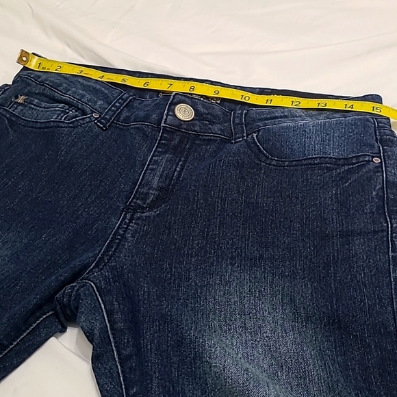 Kardashian Kollection| The Kim Dark Indigo Denim Jean Size 10 - Picture 16 of 17